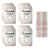 120 Pieces Scratch Off Cards For Small Business Freebies Supplies, Blank Gift Cards For Valentines, Holiday, Wedding, Date Night, Birthday, Party Supply (Rose Pink)