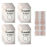 120 Pieces Scratch Off Cards For Small Business Freebies Supplies, Blank Gift Cards For Valentines, Holiday, Wedding, Date Night, Birthday, Party Supply (Rose Pink)
