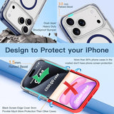 Crystal Clear Magnetic Phone Case with Stand for Apple iPhone 18 Pro Max and iPhone 17 Pro Max
