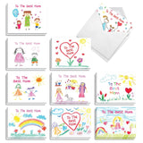 20 Assorted Mother'S Day From The Notecards Box Set 4 X 5.12 Inch With Envelopes (10 Designs, 2 Each) Son, Daughter - Love You Mommy Am10309Mdg-B2X10
