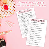 90Th Birthday Party Games Set Of 4 Games For 20 Guests 1934 Birthday Party Games Back In 1934 Games Double Sided Cards Bundle Birthday Party Supplies For Adults Pack Of 40 Cards