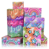 3D Effect Wrapping Paper For Birthday And Holiday - 8 Sheets With Stereoscopic Design For Boys, Girls, Kids, Men, Women - 20 X 28 Inch Per Sheet