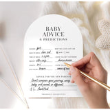 Baby Shower Games Cards - 50 Baby Predictions And Advice Cards | 5X7 Inch Tall | Fun Gender Reveal Games For Boys & Girls | Perfect Baby Shower Game Set, Us Owned Business