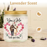 Gift For Wife From Husband Candle, Couples Gifts For Birthday Wedding Anniversary Valentines, Christmas Engagement Gift For Boyfriend Girlfriend Thanksgiving Day, Lavender Scented Candle