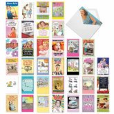 - 36 Assorted Funny Mother'S Day Greeting Cards Bulk Box Set W/ 5 X 7 Inch Envelopes, Humor For Moms, Daughter, Sister, Girlfriend (36 Designs, 1 Each) Mother Lode Ac9379Mdg-B1X36