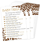 Baby Shower Games - Cowboy Baby Trivia Game For 30 Guests With Game Cards, Gender Reveal Games (20)