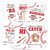 30 Sheets Baseball Valentines Day Exchange Cards, Valentines Gifts For School, Valentines Gift Tags, Valentines Day Gifts For Baseball Lover Boys Girls, 3.5X5 Valentines Day Cards For School-2