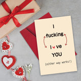 Naughty Anniversary Card For Him Her, Sexy Birthday Card For Boyfriend Girlfriend, Dirty Valentine'S Day Card For Men, Adult Humor Raunchy Card