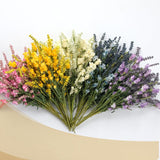 TEMPUS 10Pcs Artificial Flower Bulk Spring/Summer Flowers Wedding Party Vase Bouquet Floral Arrangement Home Decor Indoor Decor(Yellow)
