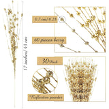 30 Pcs Christmas Artificial Glitter Berry Stem Decorations 17 Inch Faux Stick Floral Pick Centerpiece Bouquet Flower Bead Twigs For Centerpiece Tree Wreath Xmas Ornaments Home(Gold)