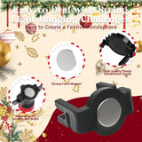 Strong Magnetic Christmas Light Clips -All-Weather Heavy-Duty Quick-Install Outdoor Light Clips For Roof, Gutter, Rv, Year-Round Decor (Black, 120)