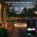 Smart Fairy String Lights, 33Ft Diy Twinkle Lights Usb Port, Multicolor Warm White, App/Remote Control, 12 Modes &Music