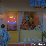 Open Breakfast Neon Sign Dimmable USB Powered LED Wall Decor Light for Restaurants Kitchens