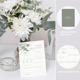 Advice For New Parents Baby Shower, Baby Predictions & Advice Cards For Baby Shower Games Activities, Wishes For Baby, 25 Double-Sided Thick Cards – Greenery A06