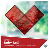 Gallery Glass, Ruby Red Stained Glass 2 fl oz Brilliant Smooth Finish Paint, Perfect for Easy to Apply DIY Arts and Crafts, 19691
