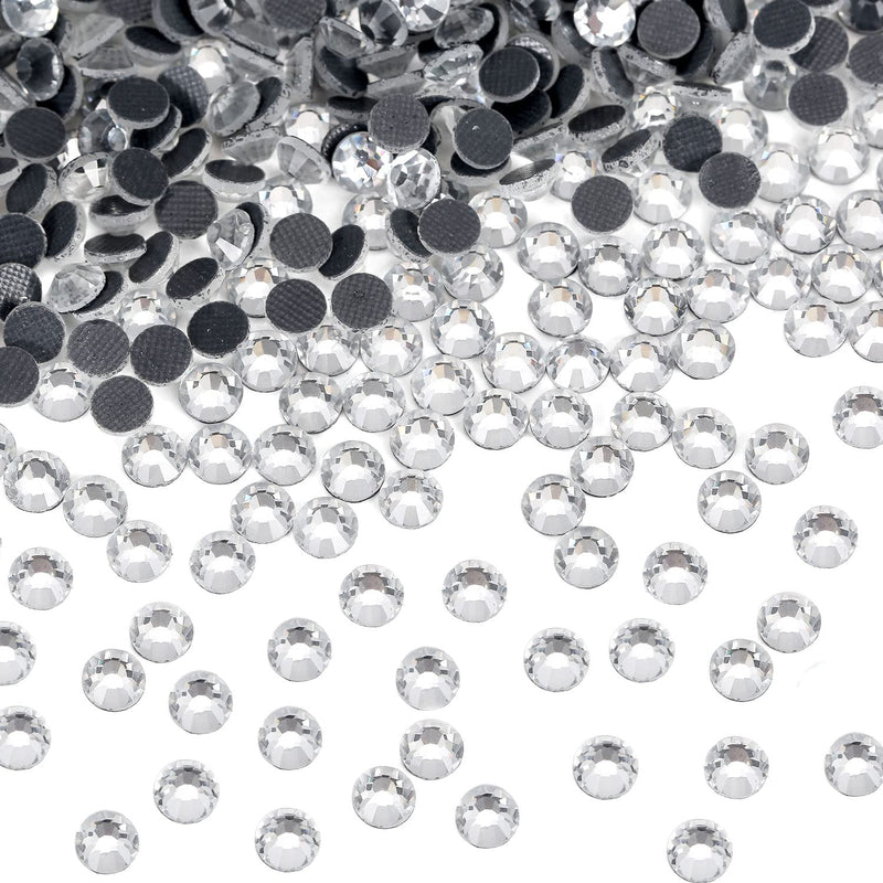 Ss10 Clear Hotfix Rhinestones Crystal Glass Diamonds Bulk For Fabric C