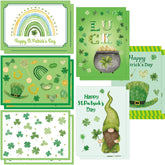 Happy St. Patrick'S Day Cards 12 Pack Assorted Greeting Notes Cards With Envelopes