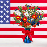8 Bundles 4Th/Fourth Of July Decorations Artificial Silk Flowers Red White Blue Patriotic Picks Berry Stems Memorial Independent Labor Day Decor For Home Vase Table Centerpieces
