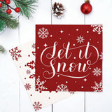 80 Pack Winter Napkins 6.5 X 6.5 Inch Christmas Red White Snowflake Disposable Napkins Winter Dinner Napkins Holiday Paper Napkins For Xmas Winter Birthday Party Decoration, 2 Design