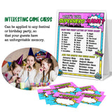 What'S Your Superhero Name - Birthday Party Game - 1 Game Sign And 30 Sticker Set - Birthday Party Holiday Activity Celebration Supplies For Kids And Teens - Game-007