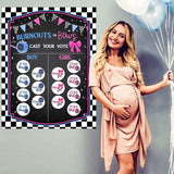 72 Pieces Burnouts Or Bows Gender Reveal Stickers And Gender Reveal Board For Voting Games And Party Invitations 2.67 Inch Team Boy And Team Girl Labels Sticker For Gender Reveal Parties Baby Showers