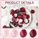 600Pcs Silk Rose Petals Burgundy Maroon Mauve Flower Petals Artificial Scatter Flowers For Bridal Shower Romantic Night Wedding Aisle Table Centerpieces Decorations