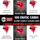 One Dirty Minute: Adult Party Game Cards - Naughty Dares For Couples & Friends - Fun Bedroom Game For Girlfriend & Boyfriend