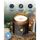 Texas Candle, House Warming Gifts For Women, Unique Texas Gifts For Men, Ideal State Themed Souvenirs For Him Or Her, Moving Away And Home Sick Gift, Birthday, Christmas, Special Occasions, Gift Ready
