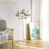 Large Flower Centerpieces For Tables: 17.7 Inch Diameter White Artificial Flower Ball Arrangement 10 Pcs For Wedding Party Centerpiece - Fake Floral Rose For Bridal Shower Decorations