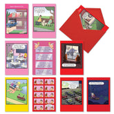 10 Assorted Box Set Hysterical Valentine'S Day Greeting Cards W/ 5 X 7 Inch Envelopes For Men, Women, And Couples (10 Designs, 1 Each) Whyatt'S Wacky Love Ac10886Vdg-B1X10