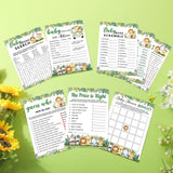 302 Pcs Safari Animal Theme Baby Shower Games, 6 Games, 50 Sheets Each, Shower Party, Word Scramble, Baby Word Search, Predictions And Advice, The Price Is Right