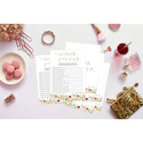 What Did The Groom Say - Bridal Shower Game, Wedding Shower And Bachelorette Party - Set Of 30 Cards, Boho Floral Bridal Wedding Activities Game Cards For Guests, Bridal Shower Party Decorations-Lk2