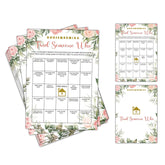 Housewarming Party Game, Find Someone Who, Floral Greenery New Home Celebration Party Ideas, New Homeowner/First Home/Apartment/House Party Decorations - 30 Pack(B05)
