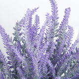 10 Bundles Fake Flowers Artificial Lavender Faux Plastic Plants Purple Flowers For Home Wedding Kitchen Garden Patio Porch Window Box Office Table Centerpieces Indoor Outdoor Decor, Purple