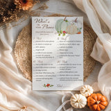 Little Pumpkin Baby Shower Game — What’S On Your Phone — Pack Of 25 — White Pumpkins Fall Baby Shower Activity — Halloween Gender Neutral Reveal Party Games G332-Phn