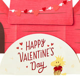 Hallmark Peanuts Valentines Day Pop Up Card (Snoopy and Woodstock) Paper Wonder 3D Card