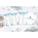 Baptism Game Cards, Christening Games Card, Bible Games, Church Finish The Phrase Game Set, 25 Game Cards For Christian Baptism First Holy Communion Baby Shower, 02