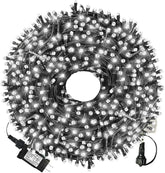 105FT 300 LED Cool White Christmas String Lights Plug In 8 Modes UL Certified Connectable Fairy Lights for Outdoor Indoor Holiday Decor
