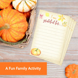40 Thanksgiving Game Gratitude Cards - Name And Table Place Cards - Family Activity For Everyone
