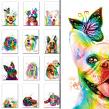 20 Greeting Cards, Rainbow Dog Thank You Cards With Envelopes Watercolor Painted Dogs Thank You Cards Bulk Note Cards Stationery Box Set For All Occasions Birthday Thank You Wedding.