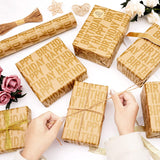 Birthday Wrapping Paper Roll, Brown And Gold Kraft Happy Birthday Wrapping Paper Jumbo Roll, Gift Wrap Paper Set For Men Women Boys Girls, 17Inch × 33Feet