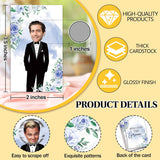 Blue Floral Bridal Shower Games, Who Has The Groom Scratch Off Celebrity Cards Tickets For 41 Guests, Funny Engagement Party, Bride-To-Be Celebration Scratch Off Cards-A04