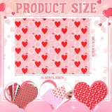 63 Sets Valentine Cards With Envelopes Bulk Colorful Heart Day 3.9 X 5.3 Inch Valentines Day Gift Heartfelt Greeting Cards With 9 Designs