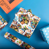 Reversible Birthday Gaming Wrapping Paper Roll - 17 Inch X 33 Feet - Video Game Birthday Gift Wrap For Game Lover Party