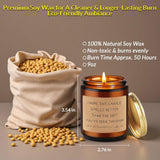 Funny Candles For Women And Men, Lavender Soy Candle With Amber Glass Jar, Get Well Gifts For Women And Men, 50 Hours Burn Time