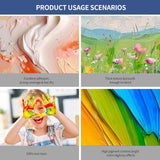 Acrylic Paint Set, 6 Colors (1L/42.4 Fl Oz Each) Large Bulk Acrylic Paints, Gloss Non-Toxic Heavy Body Paints - Thick Art Paints For Multi-Surface Canvas Wood Ceramic Fabric Wall- Ideal For Artists & Beginners