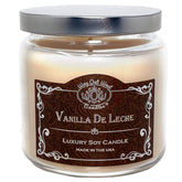 Scented Candles For Home Large Jar 18 Oz - 65+ Hours Long Lasting And Fragrant Vanilla De Leche Scented Soy Candle - All Natural Wicks - Handmade In The Usa