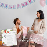 Hilarious Baby Shower Games, Who Mom Or Dad Game Cards, Strawberry Sweet Baby Shower Decorations Favors Ideas -30 Pcs, 5X7 In - H07