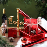 Red Metallic Wrapping Paper, 17 Inch X 40 Feet Premium Foil Gift Wrap For Christmas, Holiday, Wedding, Birthday & Celebration Gifts