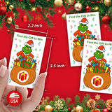 Grinch Party Game Scratch Off, Merry Christmas, Find The Gift Box To Win, Easy To Play Silly Games, Fun Idea, Ice Breaker Activity. Raffle Cards, Set Of 40 Cards Made In Usa